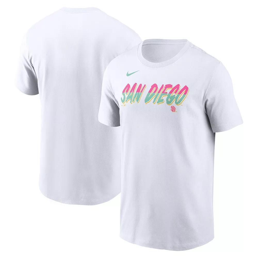 Men's Nike White San Diego Padres City Connect Wordmark T-Shirt, Size: 2XL Product Image
