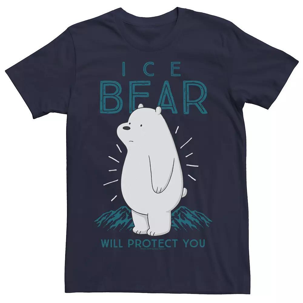 Men's Cartoon Network We Bare Bears Ice Bear Will Protect You Tee, Size: Small, Blue Product Image