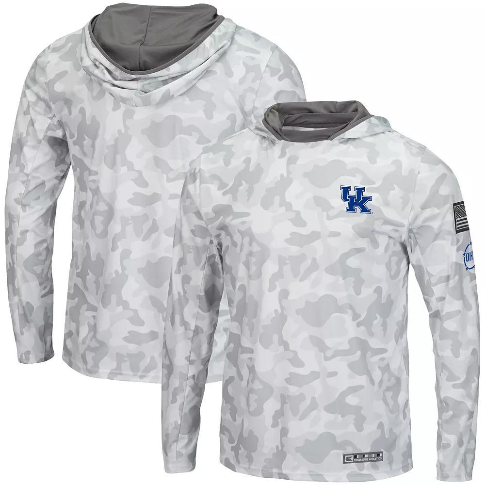 Men's Colosseum Arctic Camo Kentucky Wildcats OHT Military Appreciation Long Sleeve Hoodie Top, Size: Medium, Team Product Image