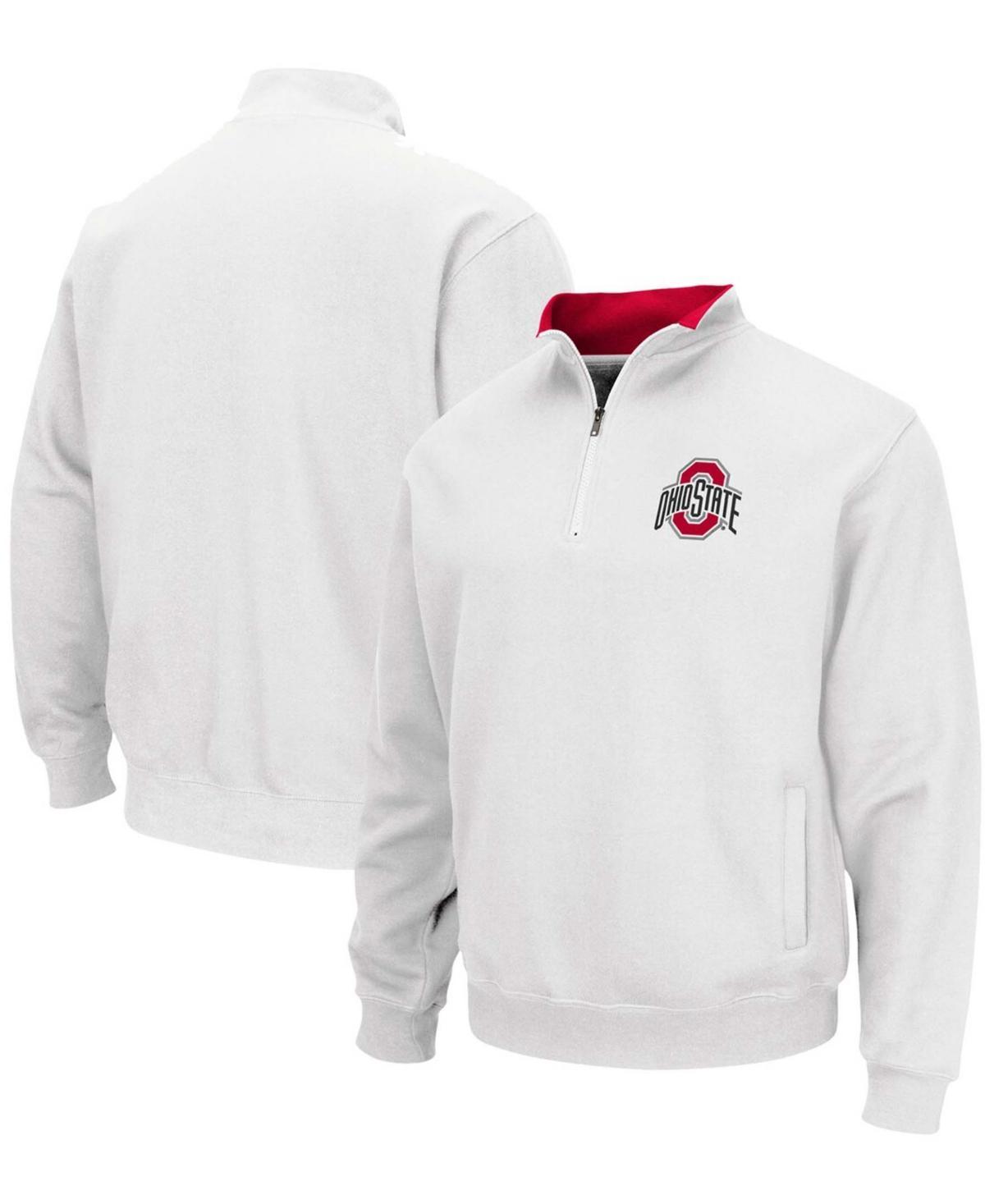 Men's Colosseum White Ohio State Buckeyes Tortugas Team Logo Quarter-Zip Jacket, Size: 3XL Product Image