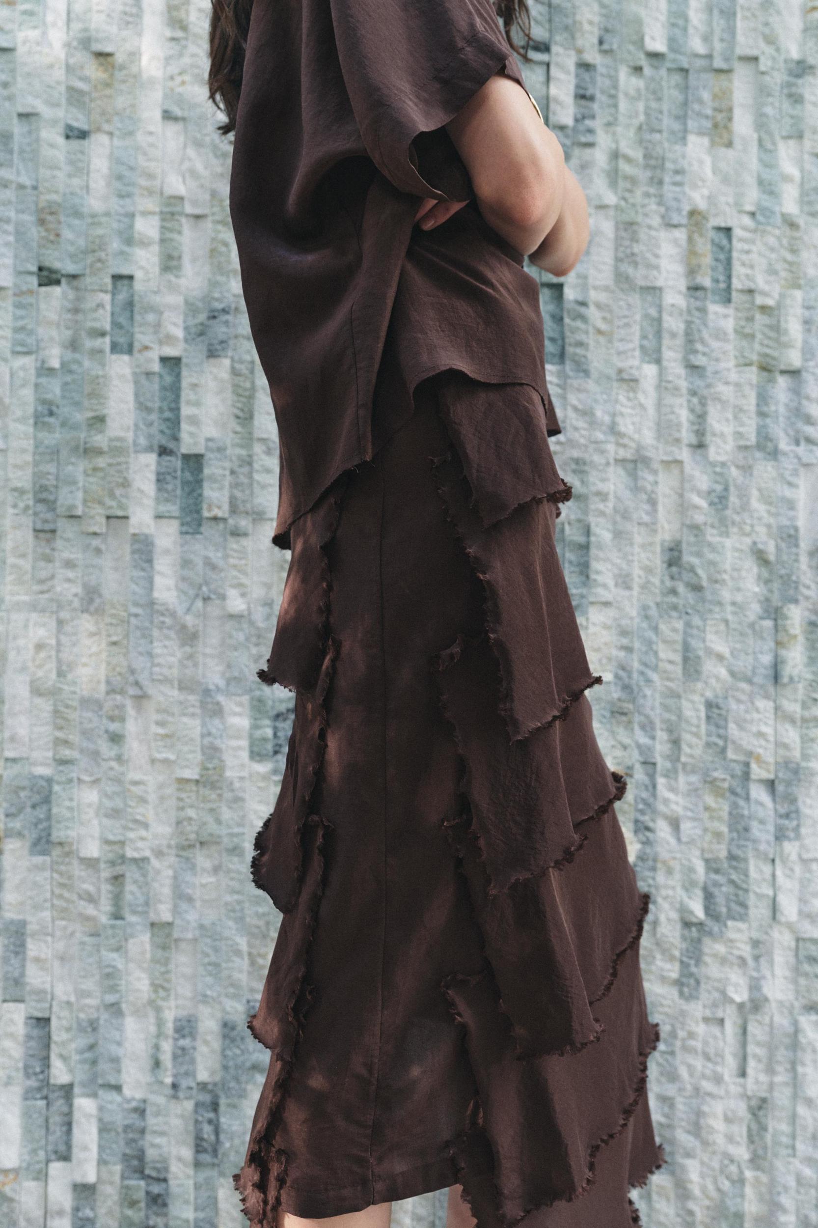 RUFFLED DRESS ZW COLLECTION Product Image
