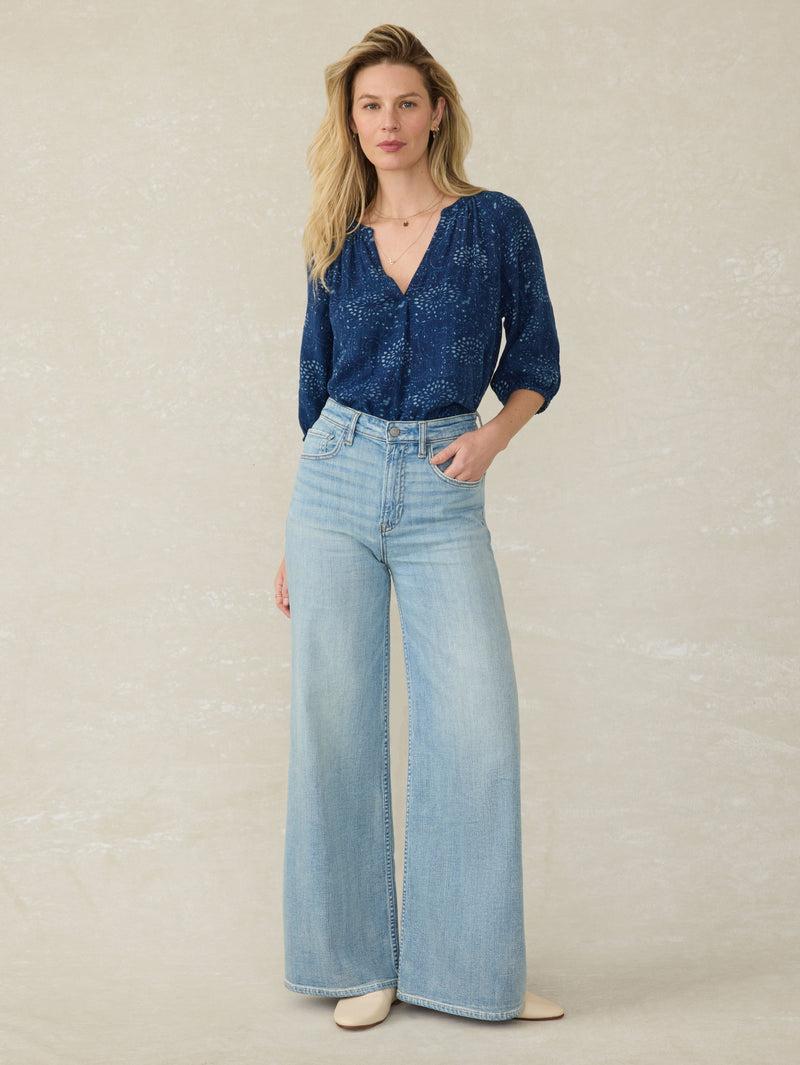 Saturday Denim Wide Leg - West Cove Wash Product Image