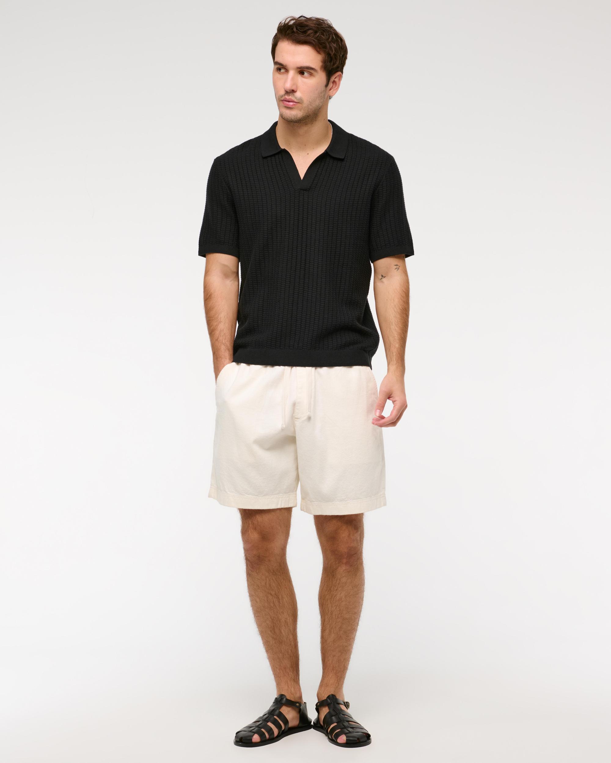 Classic Stitch Johnny Collar Sweater Polo Product Image