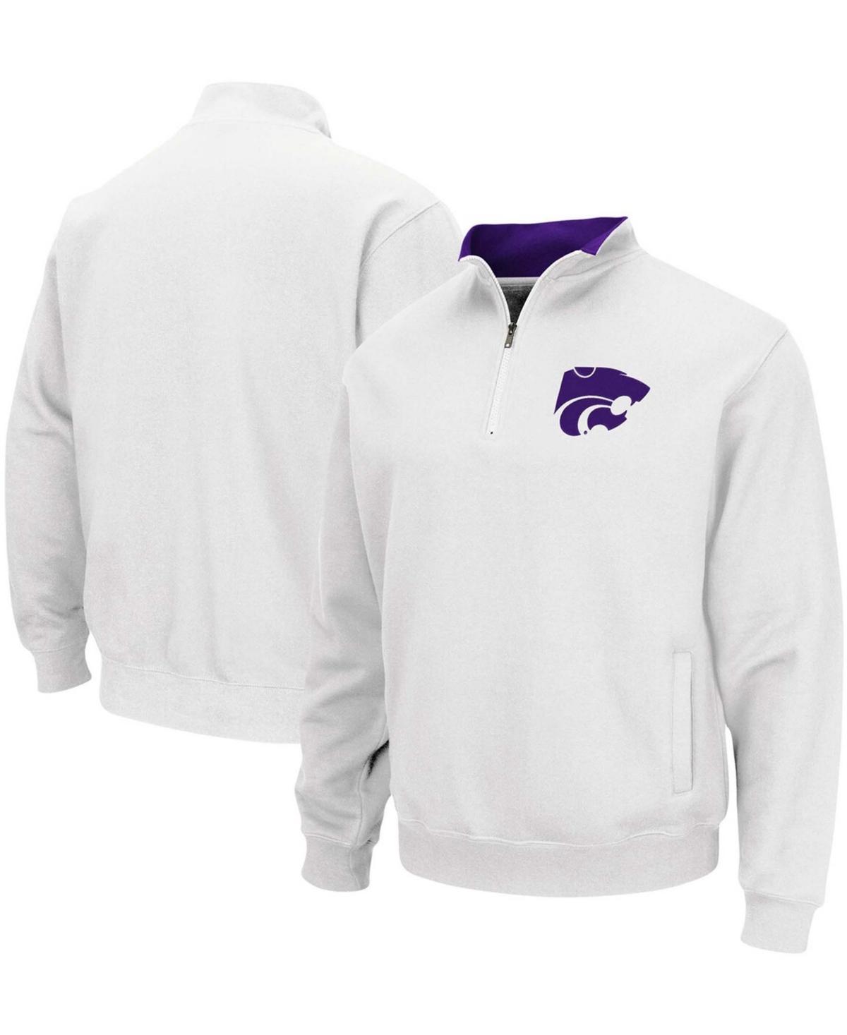 Men's Colosseum White Auburn Tigers Tortugas Logo Quarter-Zip Pullover Jacket, Size: 3XL Product Image