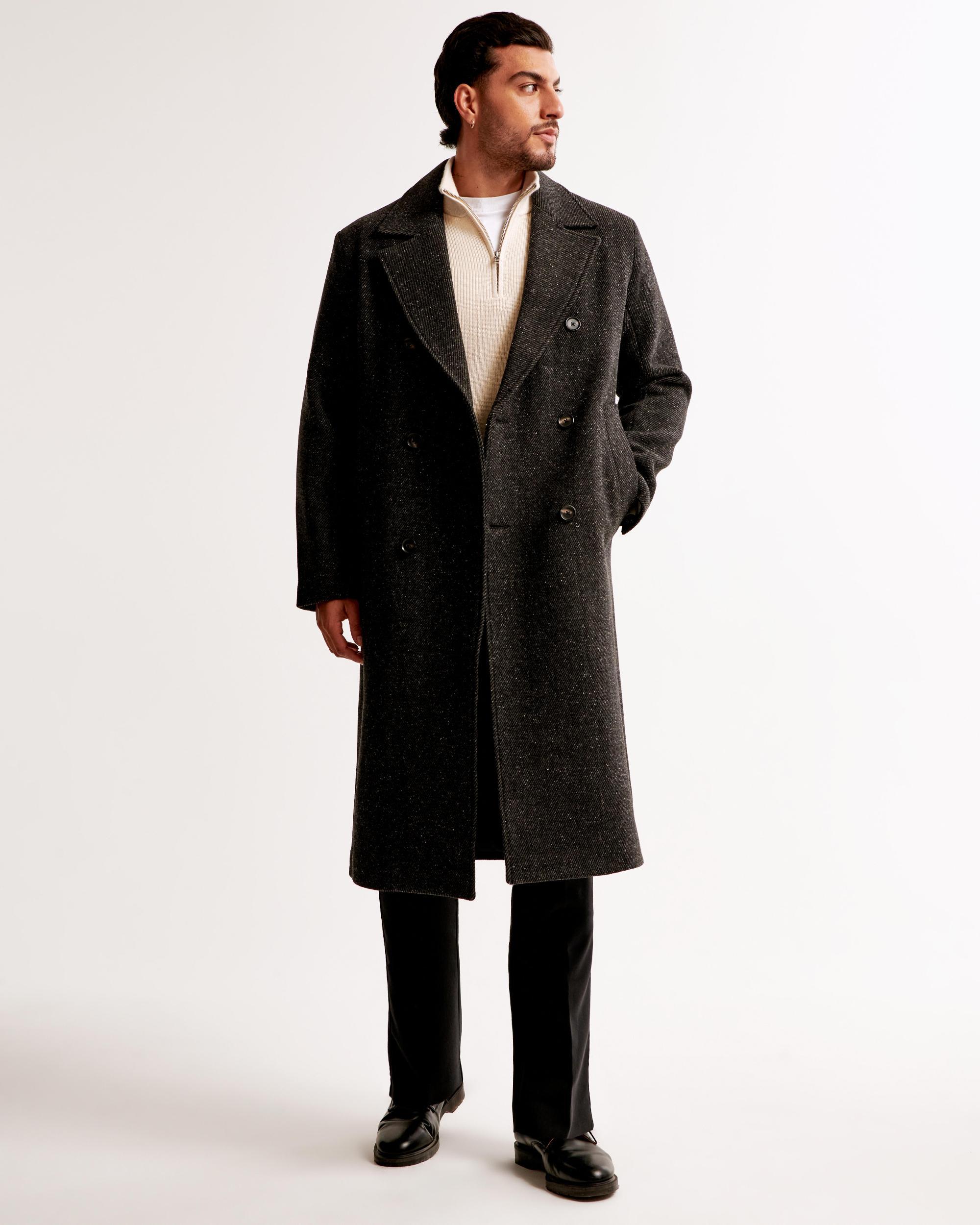 Double-Breasted Long Coat Product Image