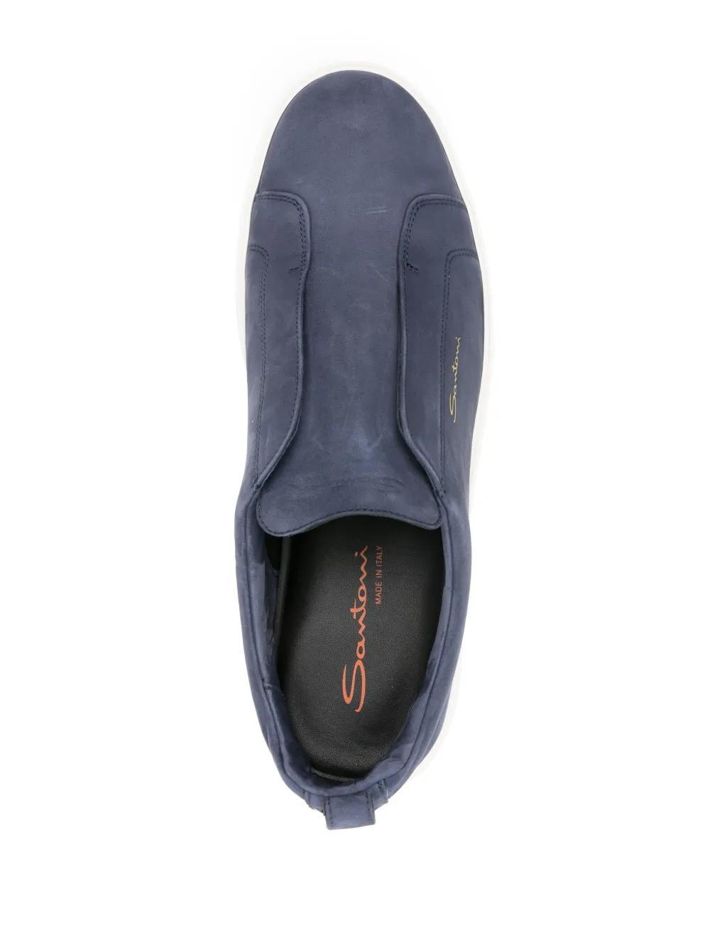leather slip-on sneakers Product Image