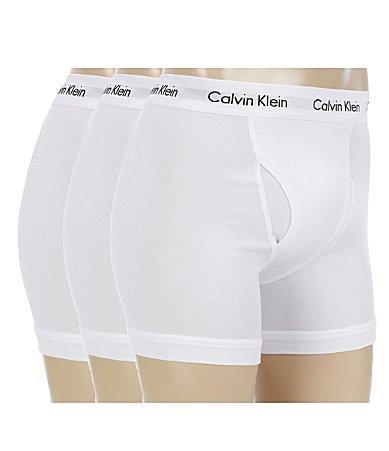 Men's Calvin Klein 3-pack Cotton Stretch Boxer Briefs, Size: Large, Black Product Image
