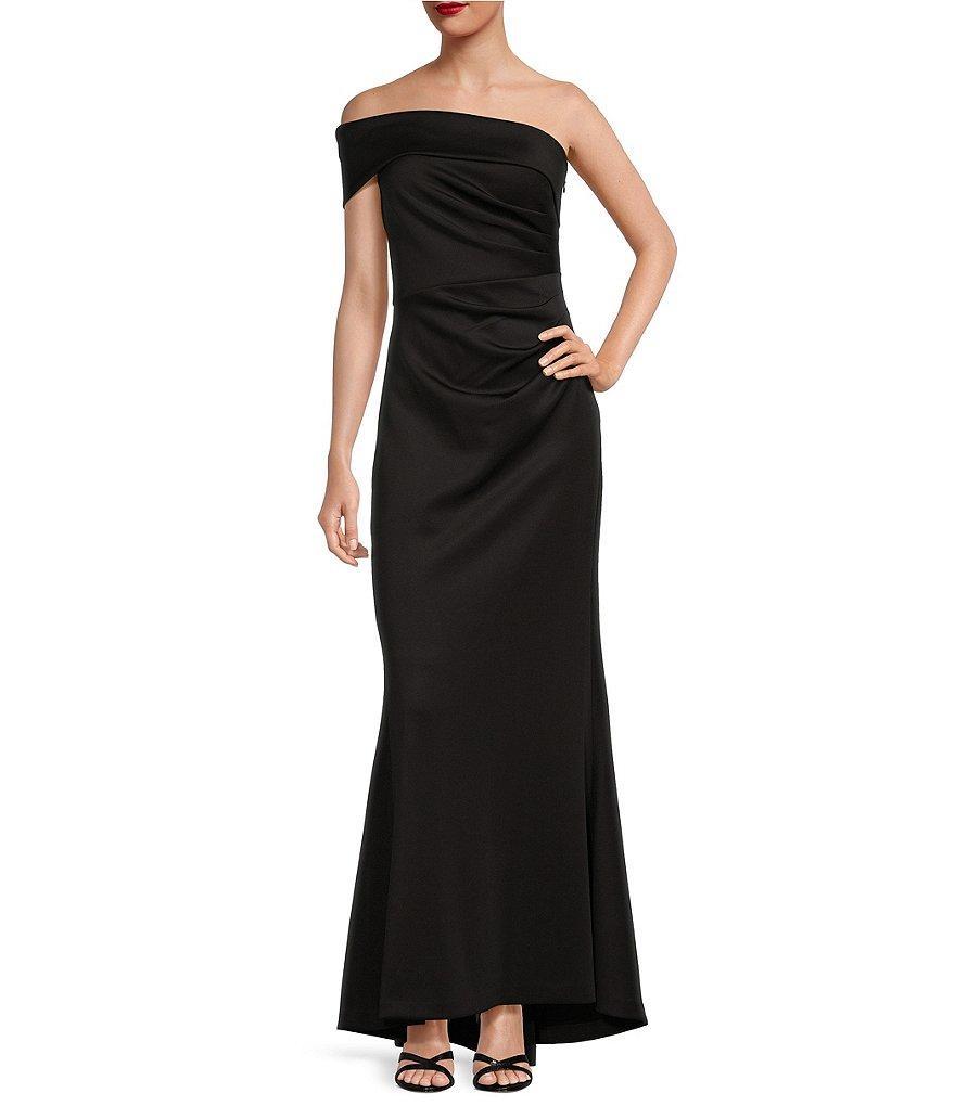 Eliza J Stretch Off-the-Shoulder Sleeveless Gown Product Image