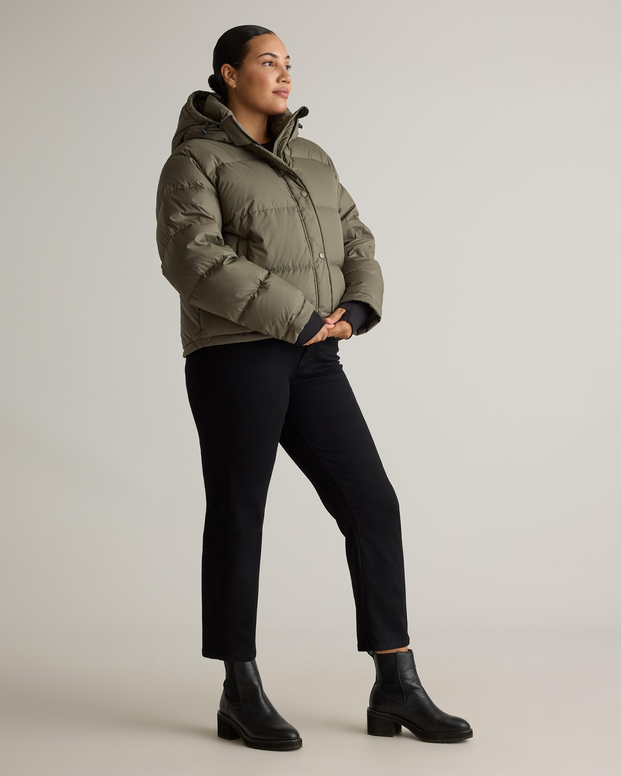 Quince | Women's Responsible Down Cropped Puffer Jacket Size XS, Recycled Polyester Product Image