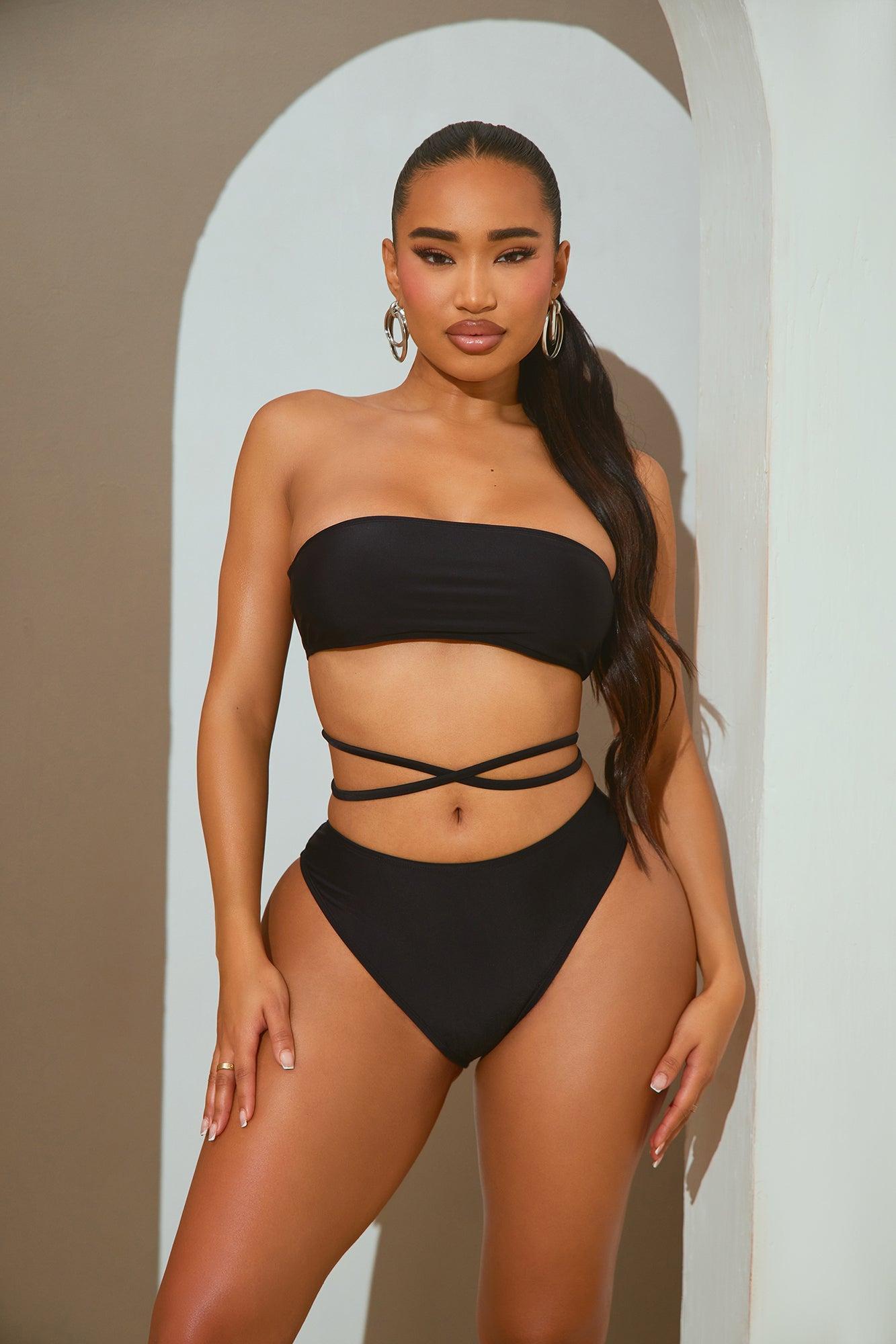 Reyna 3 Piece Bikini Set - Black/combo Product Image