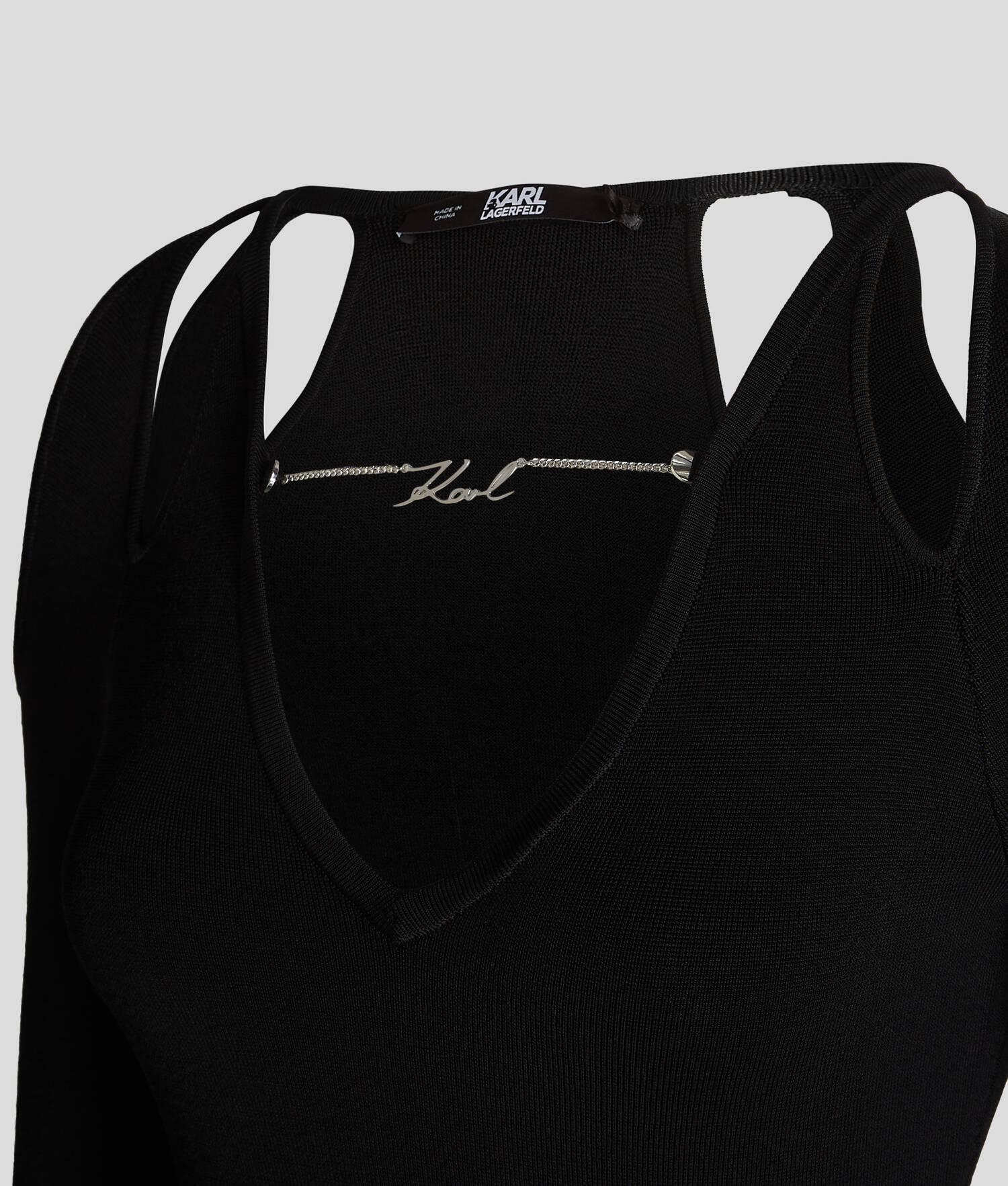 KARL SIGNATURE CUTOUT DRESS Product Image