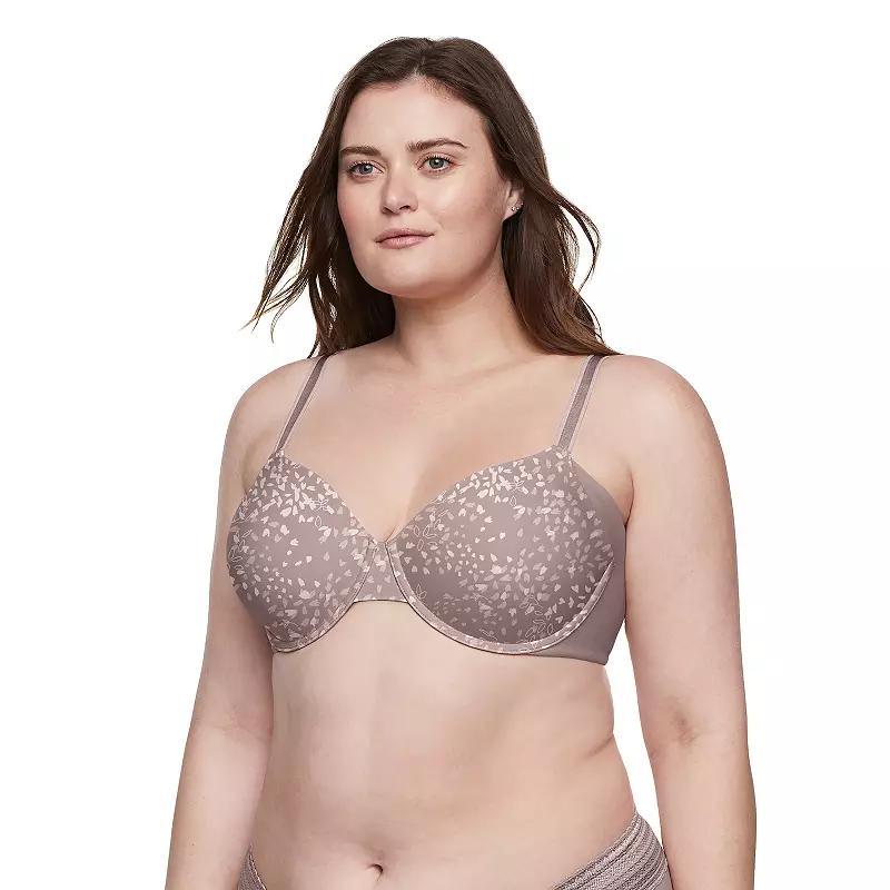 Warners No Side Effects® Seamless Underarm-Smoothing Comfort Underwire Lightly Lined T-Shirt Bra RA3061A, Women's, Size: 34 B, Toasted Brown Product Image