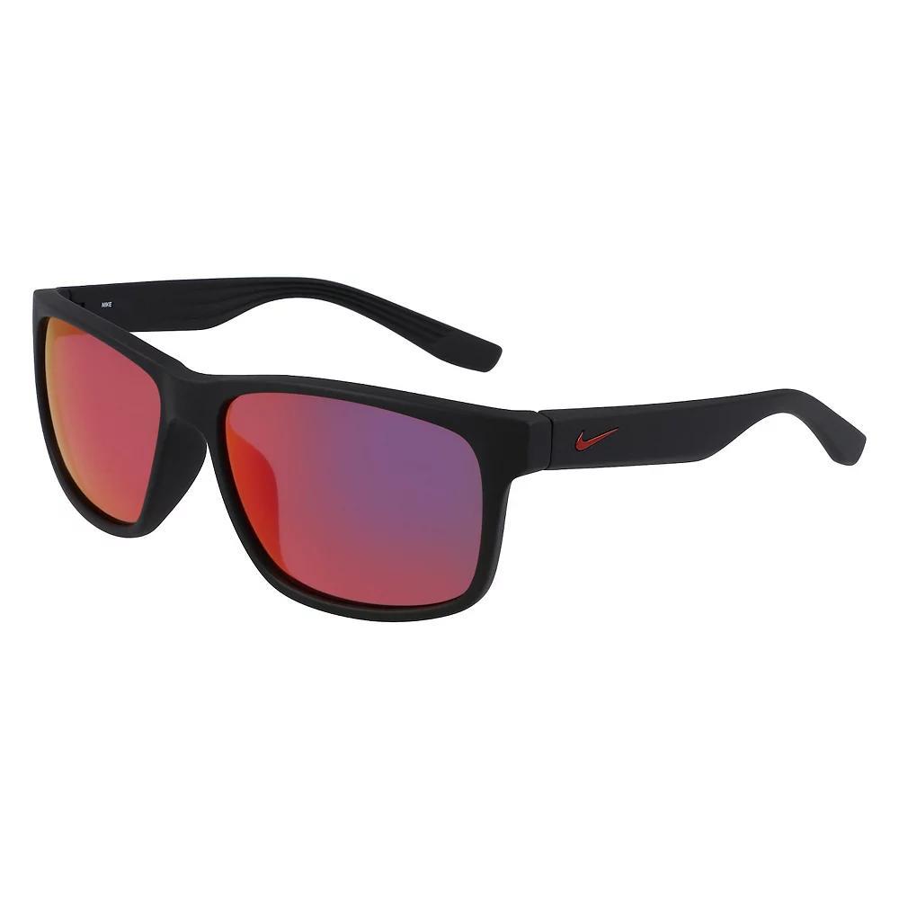 Men's Nike Cruiser 59mm Rectangle Sunglasses, Matte Black Infrrd Mrr Product Image