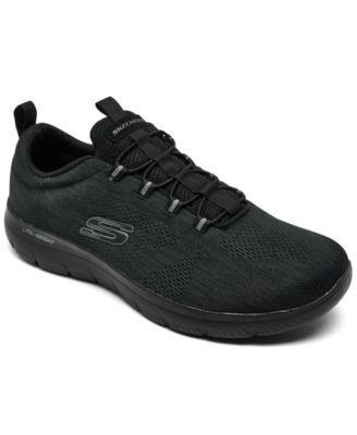 Skechers® Summits Louvin Men's Sneakers, Size: 10 Wide, Black Product Image