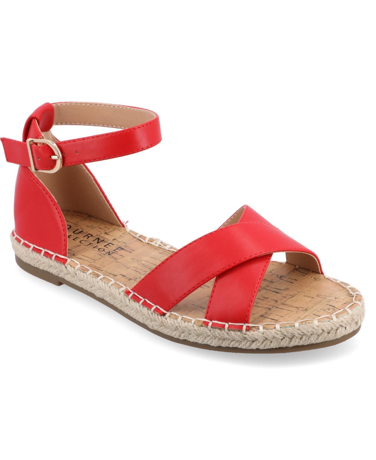 Journee Lyddia Women's Sandals, Size: 10, Red Product Image