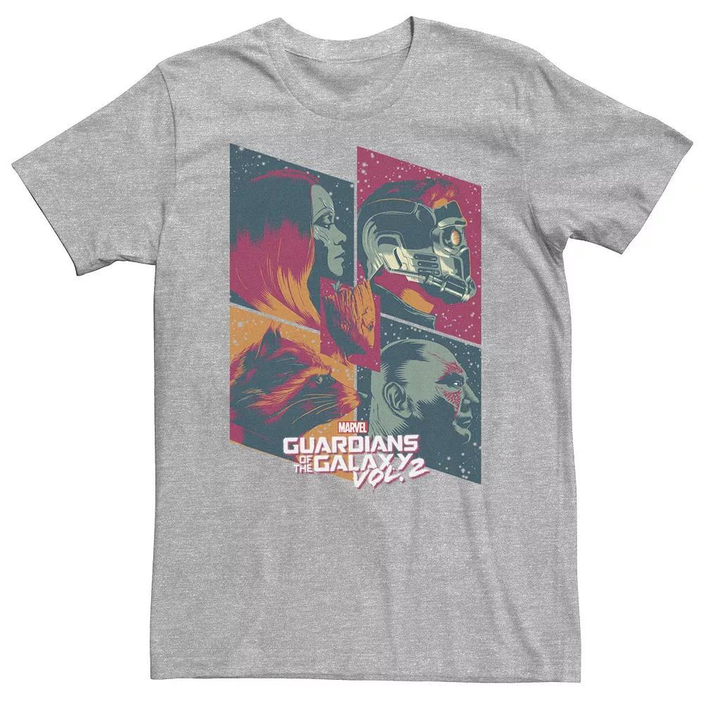 Big & Tall Marvel Guardians of the Galaxy Vol. 2 Team Five Tee, Men's, Size: XXL Tall, Athletic Grey Product Image