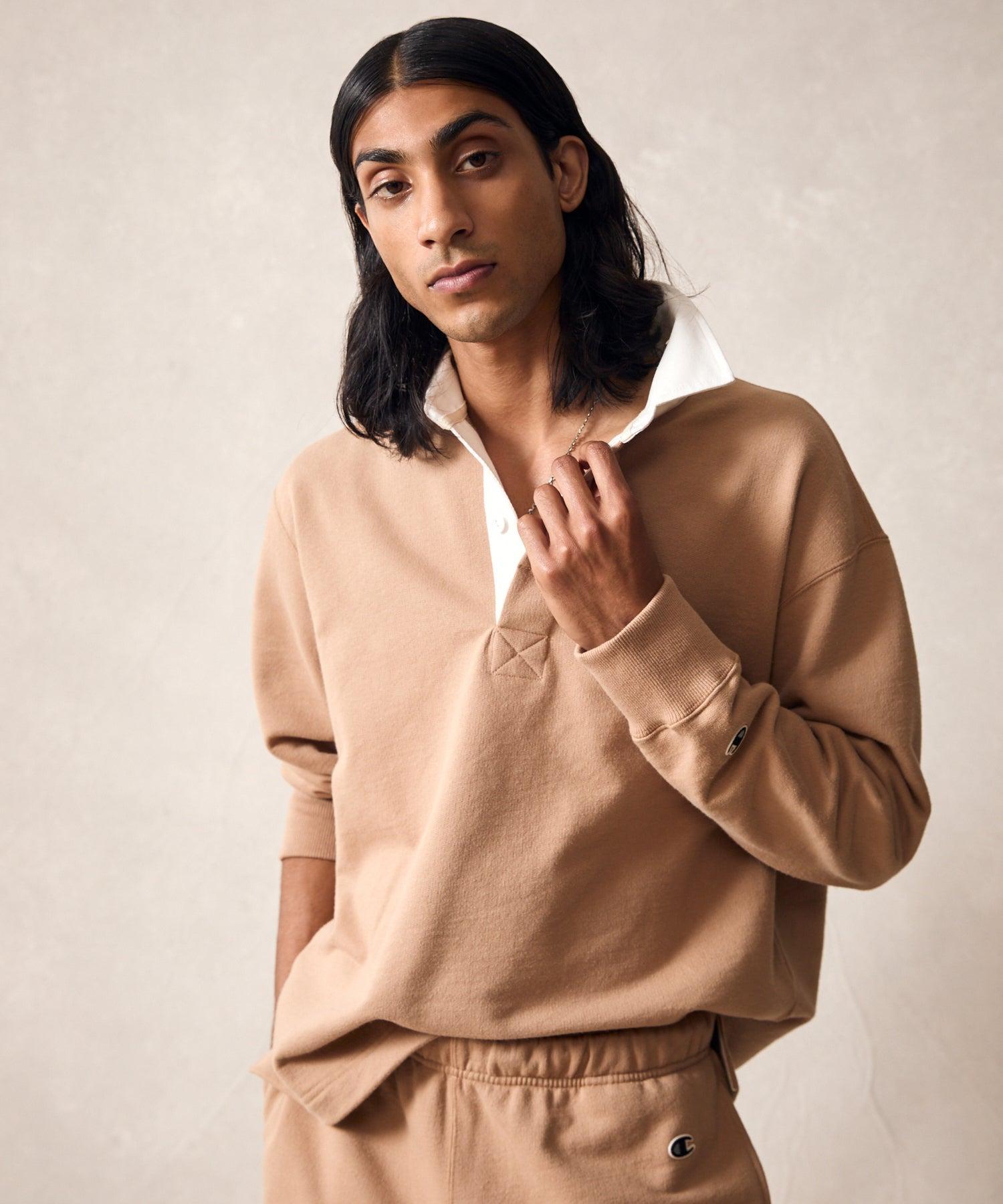 Oversized Terry Rugby in Camel Product Image