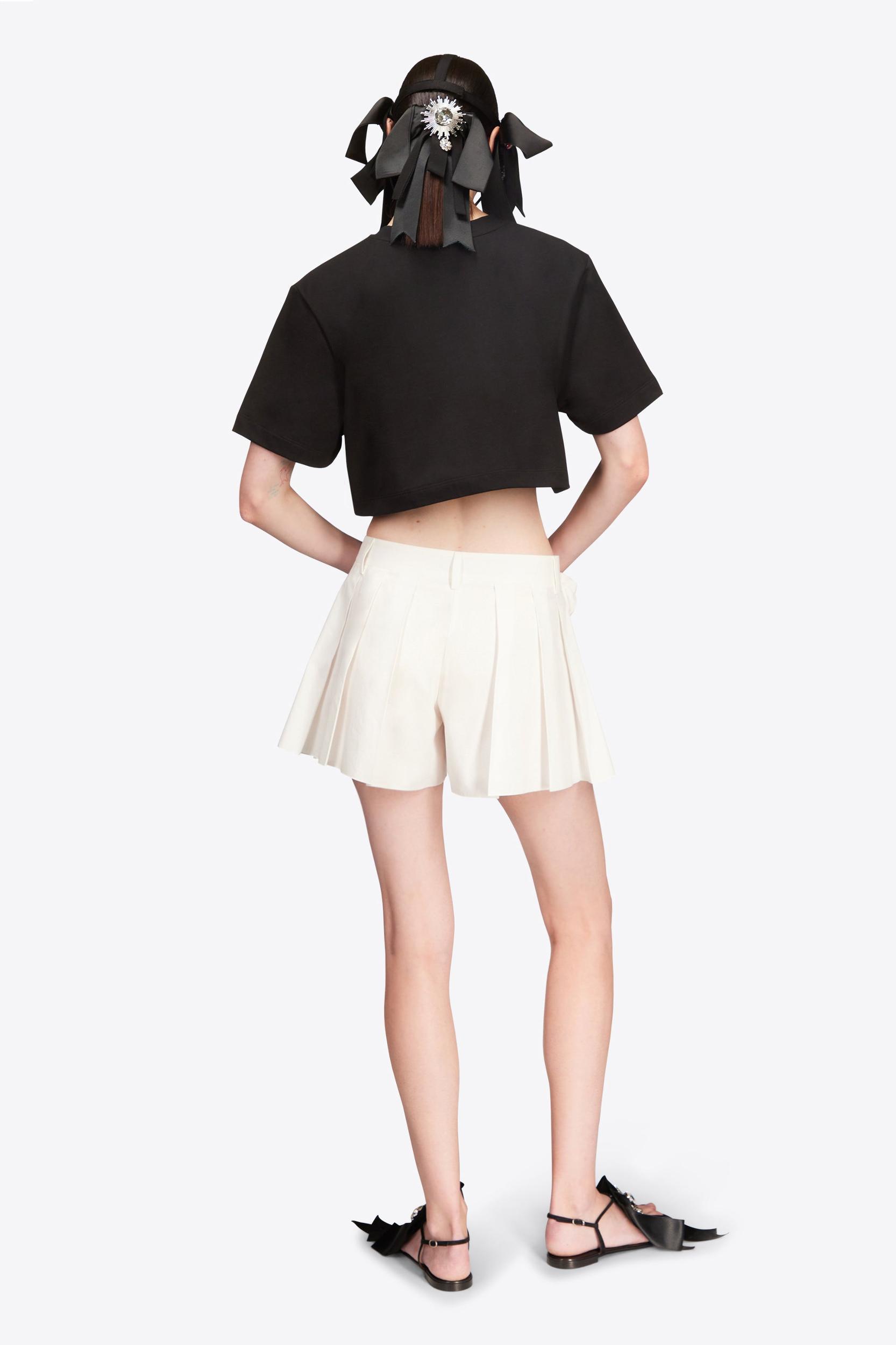 Crystal Rosette Cropped T-Shirt Product Image