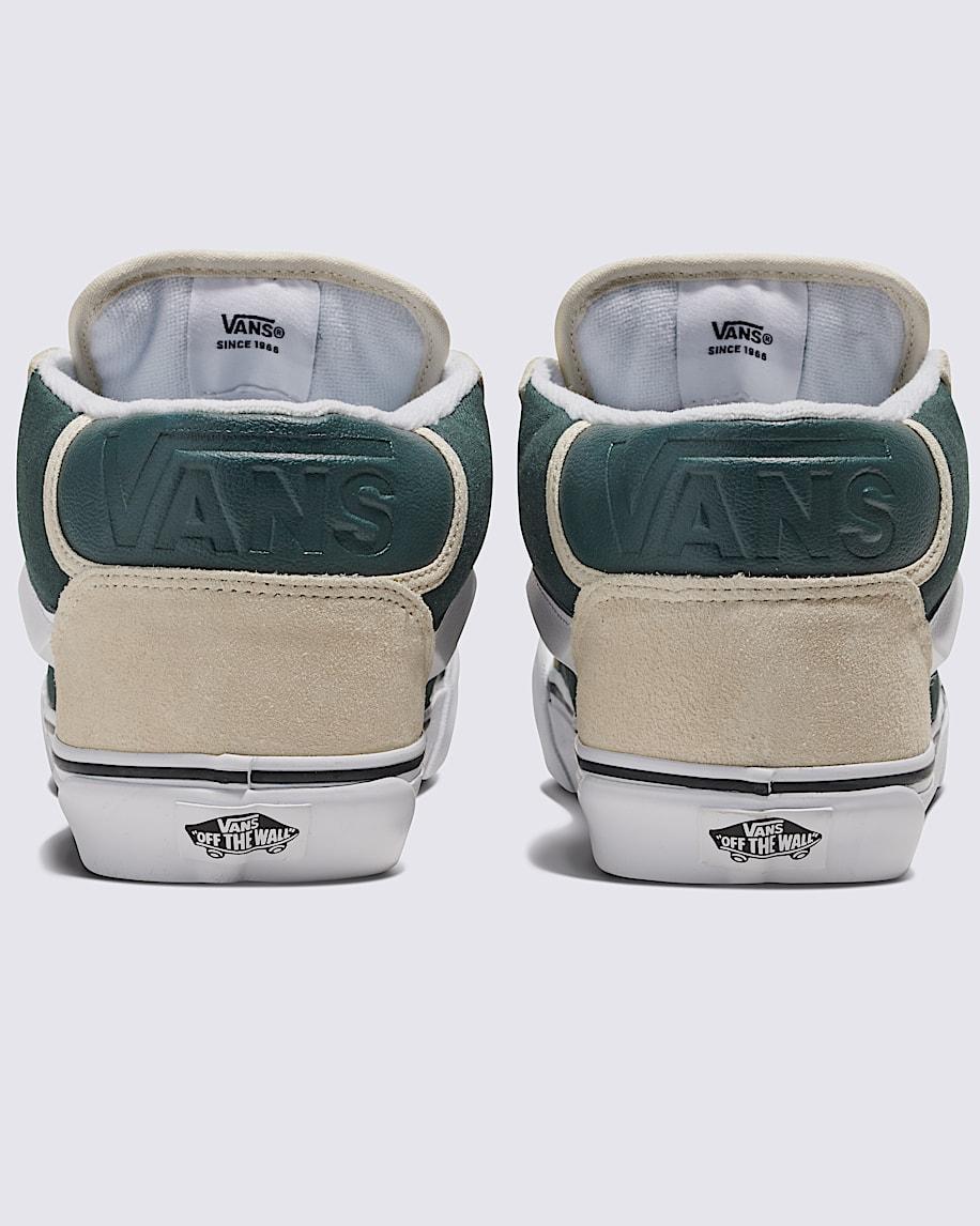 Knu Mid Shoe in Turtledove Beige / Dark Green| Vans US Product Image