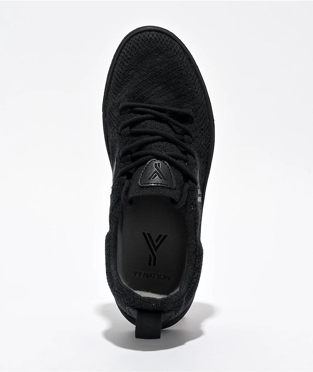 YY Nation Womens Cirrus Hemp Black Shoes Product Image
