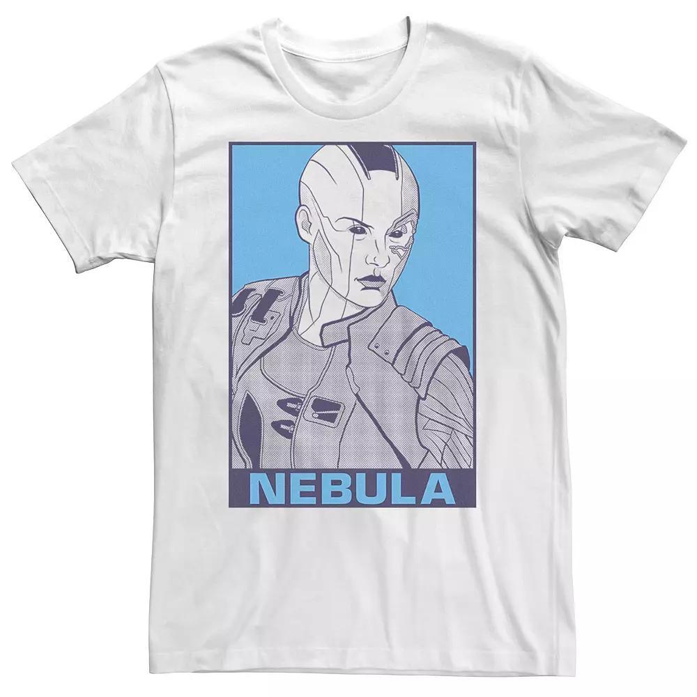 Big & Tall Marvel Avengers Endgame Nebula Pop Art Tee, Men's, Size: 5XL, White Product Image