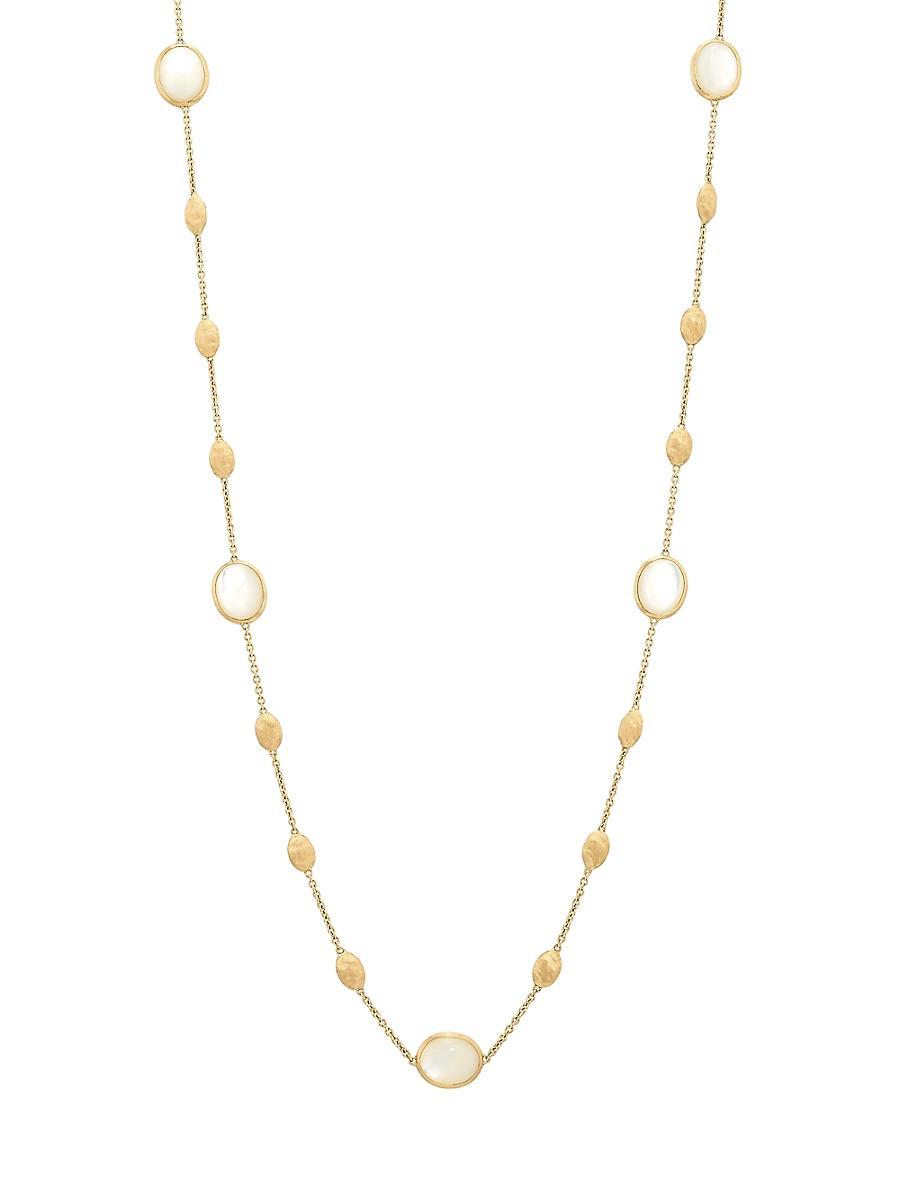 Womens Siviglia 18K Yellow Gold & Mother-Of-Pearl Long Station Necklace Product Image