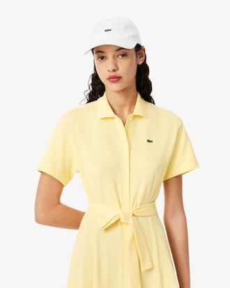 Women's Flared Mini-Piqué Polo Dress Product Image