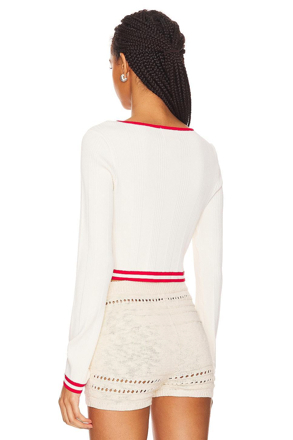 The Fleur Cardigan Solid & Striped Product Image
