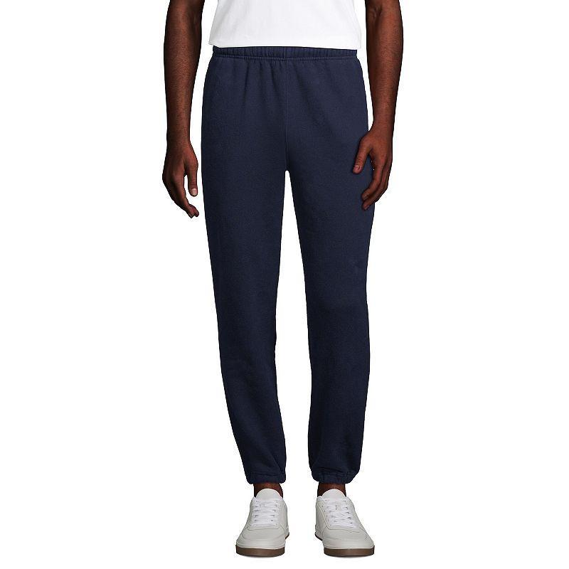 Big & Tall Lands End Classic Serious Sweats Sweatpants, Mens Gray Grey Product Image
