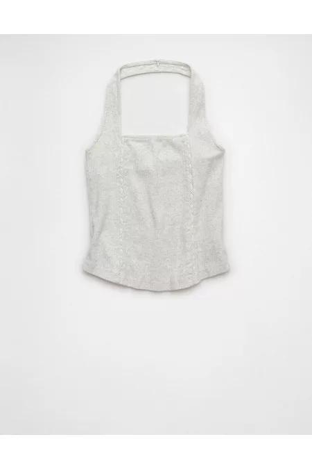 AE Lace Halter Tank Top Women's Product Image