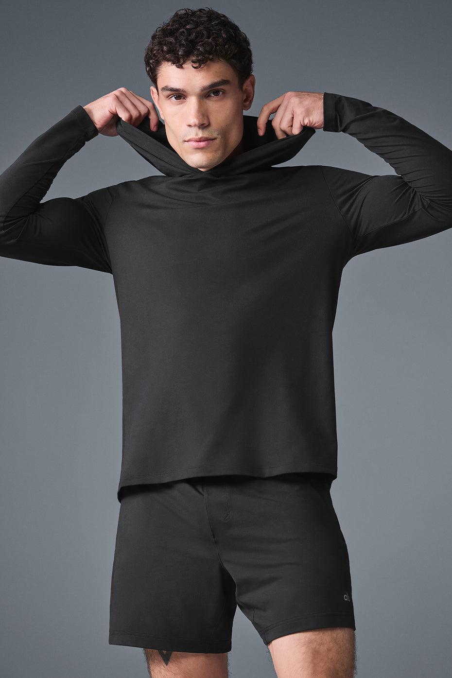 Conquer Reform Long Sleeve With Hood - Black Male Product Image