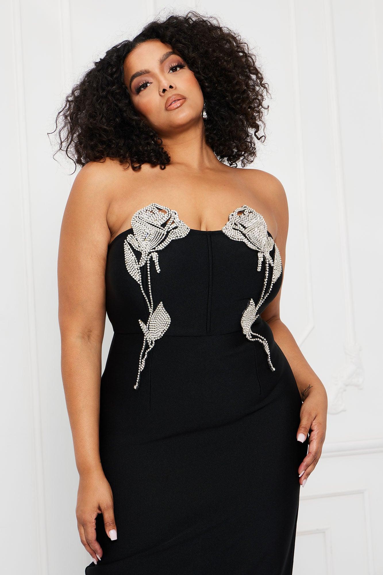 Oscars Lady Embellished Maxi Dress - Black Product Image