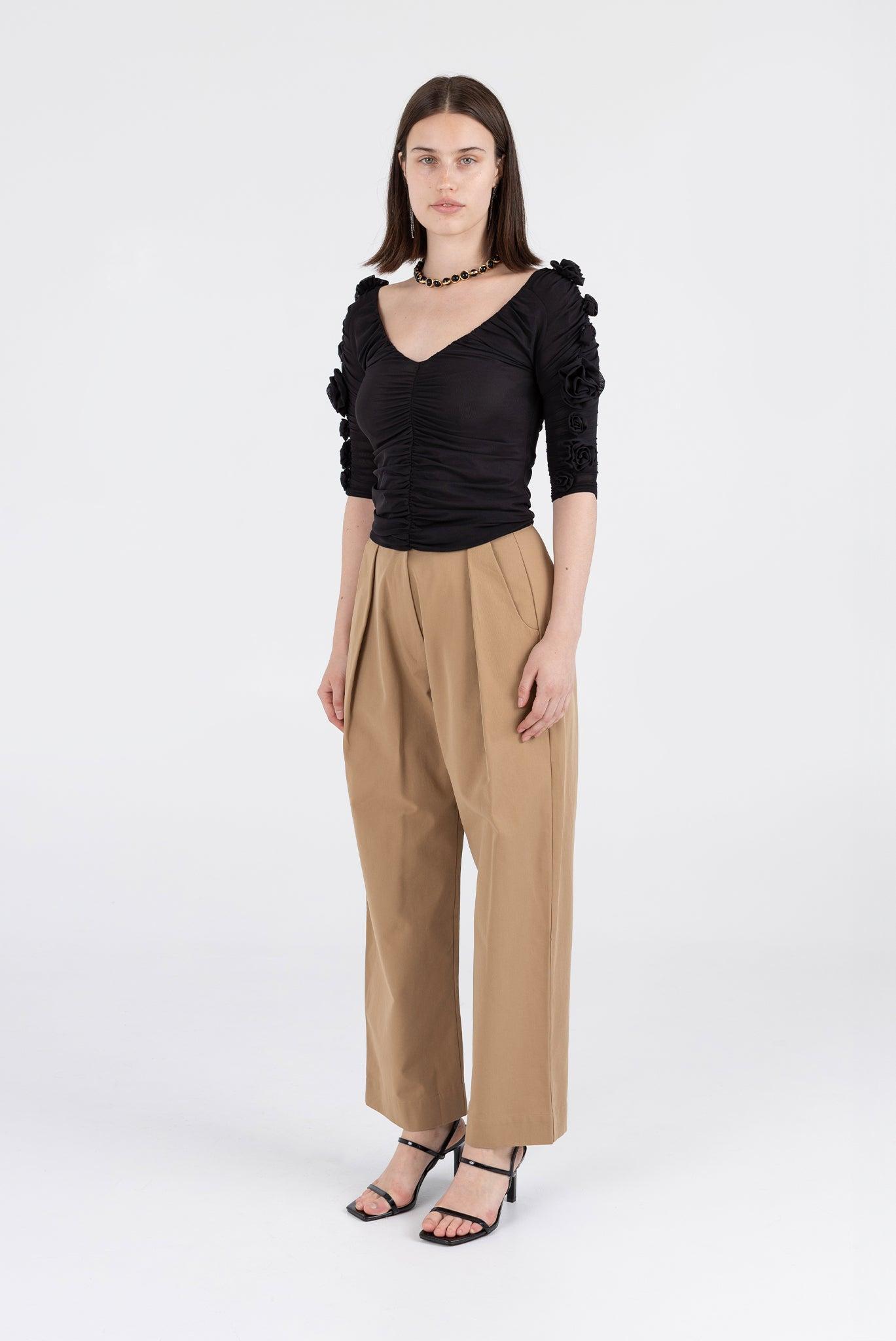 Rose Top - Black Product Image