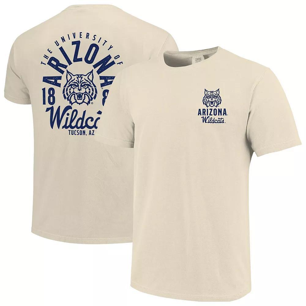 Men's Cream Arizona Wildcats Comfort Colors Mascot Overlay T-Shirt, Size: Medium, Beige Product Image