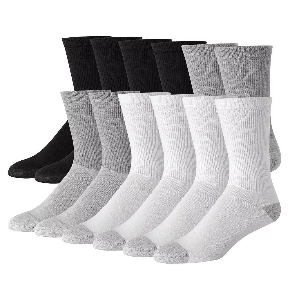 Hanes Ultimate Mens 12-Pack Soft & Durable Crew Socks Product Image