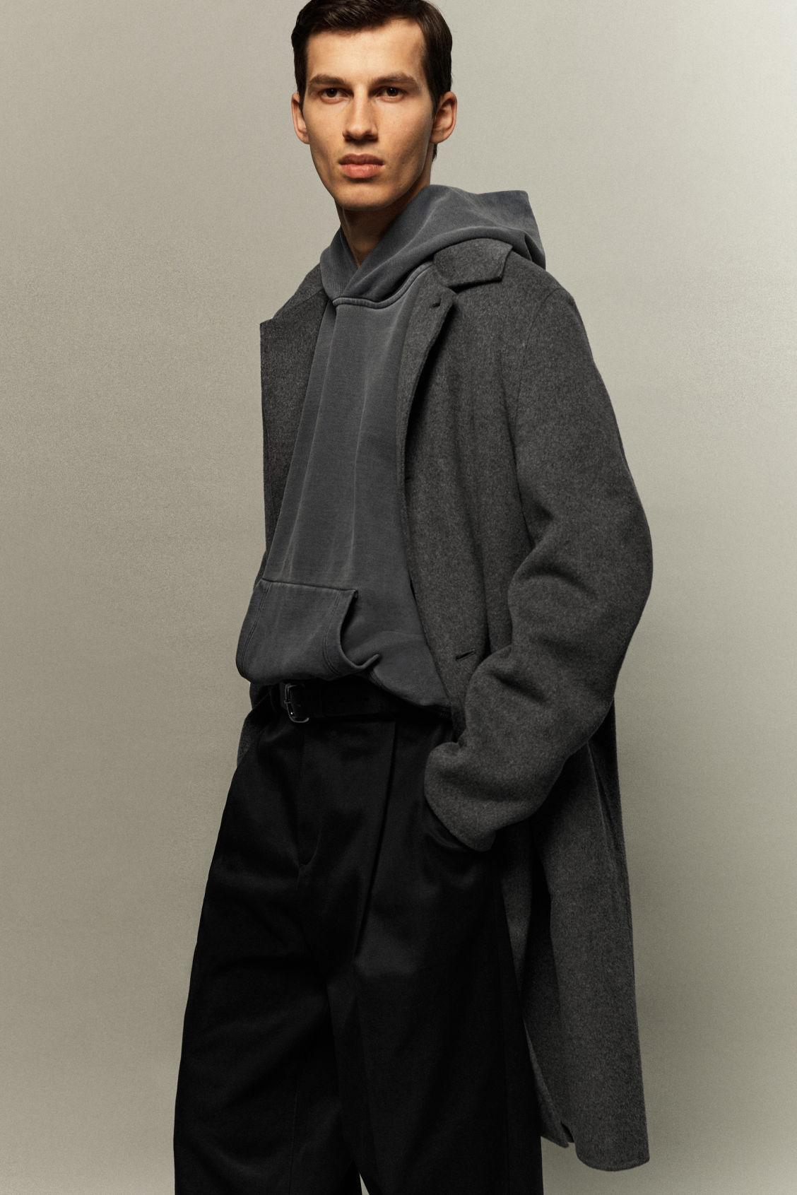WASHED COTTON-JERSEY HOODIE Product Image