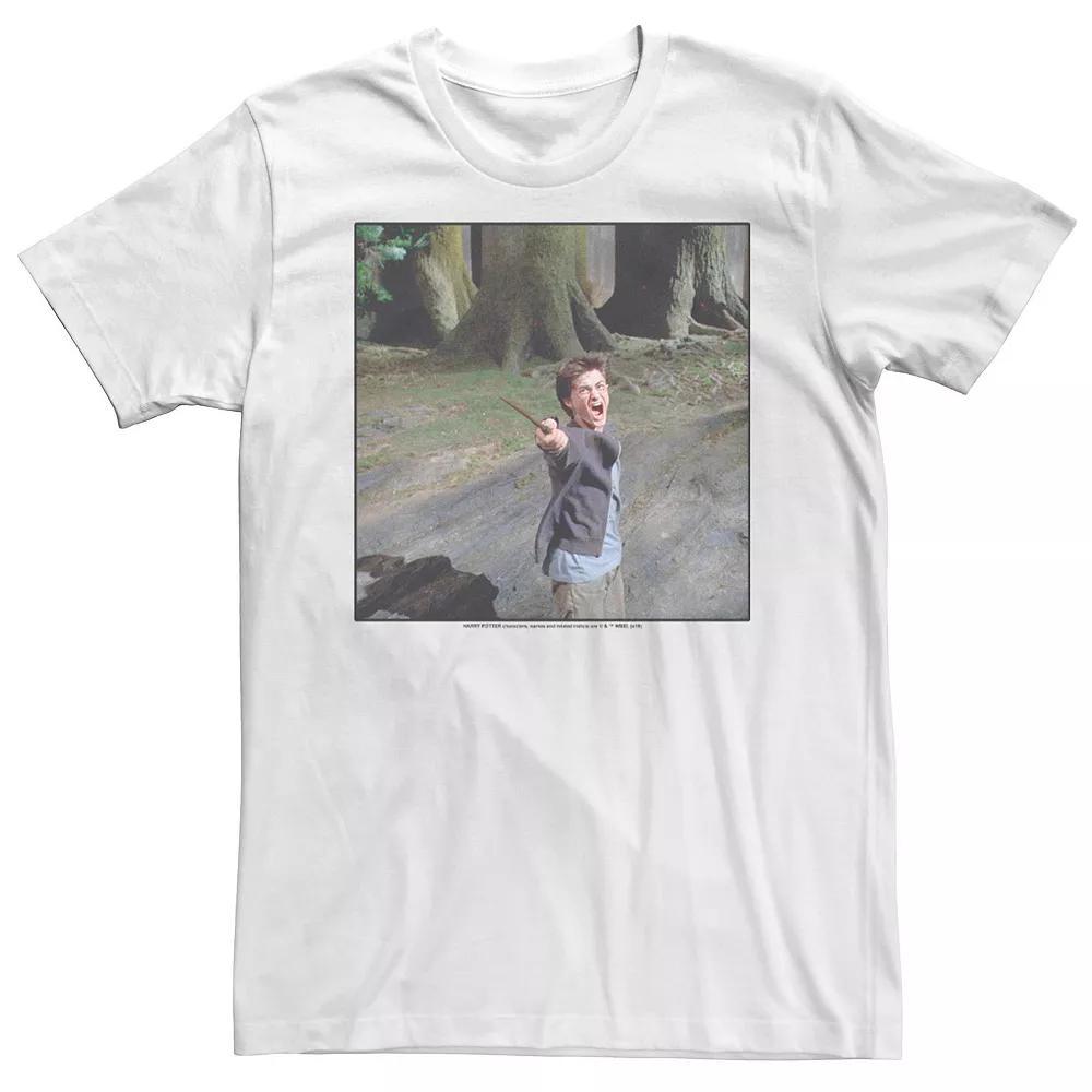 Men's Harry Potter Expecto Patronus Photo Tee, Size: 3XL, White Product Image