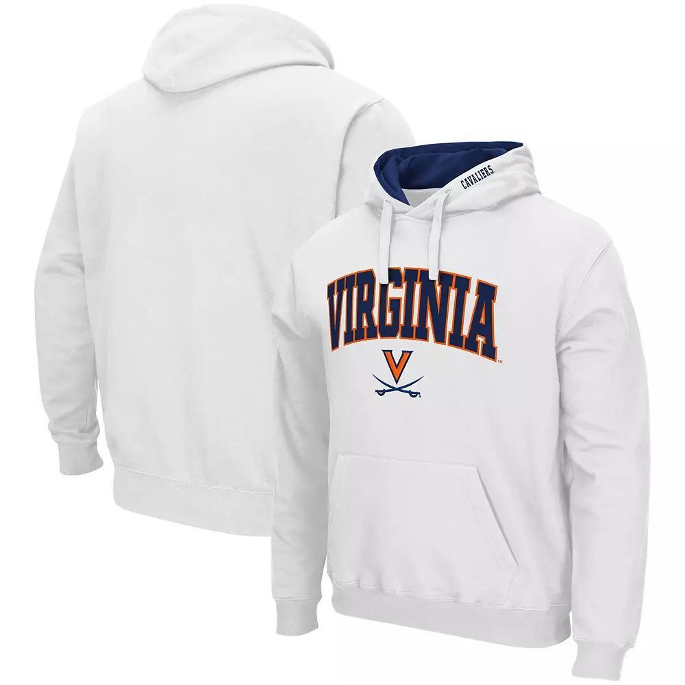 Men's Colosseum White Virginia Cavaliers Arch & Logo 3.0 Pullover Hoodie, Size: Small Product Image
