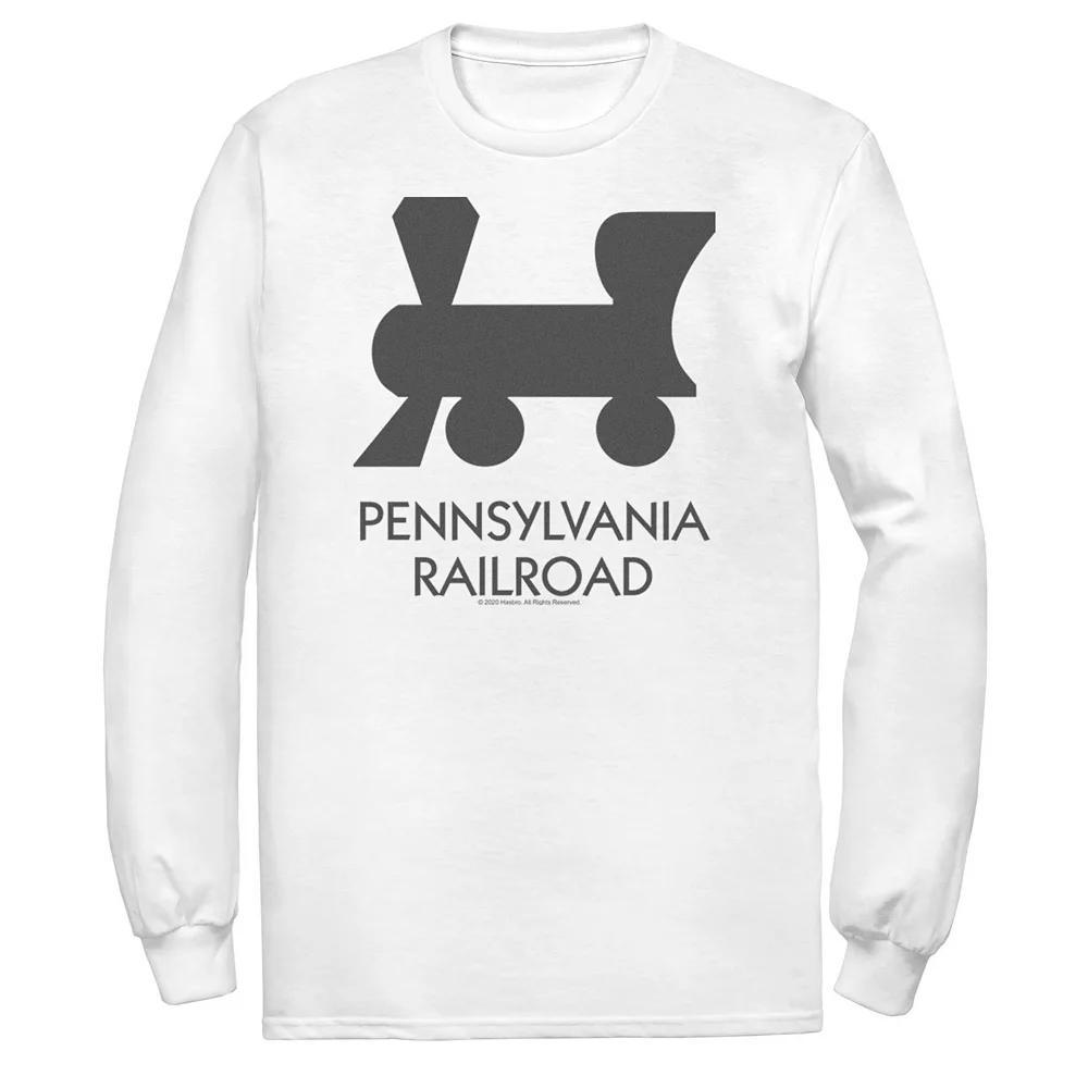 Men's Monopoly Pennsylvania Railroad Tee, Size: XL, White Product Image
