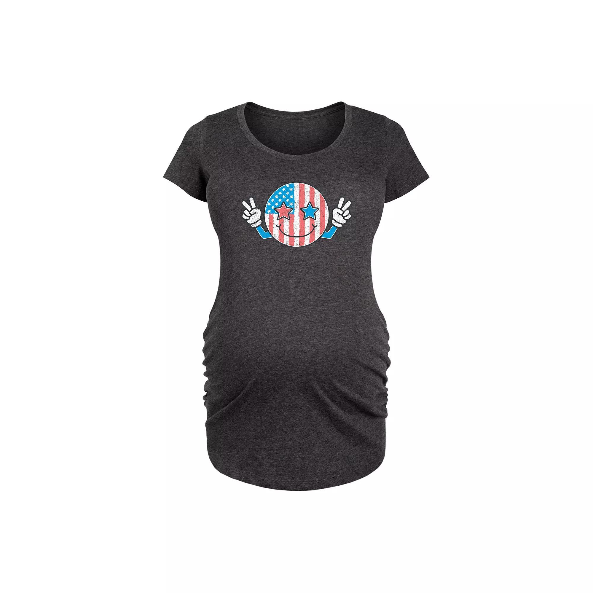 Maternity Shore is Hot Out Here Graphic Tee, Womens Heather Grey Product Image
