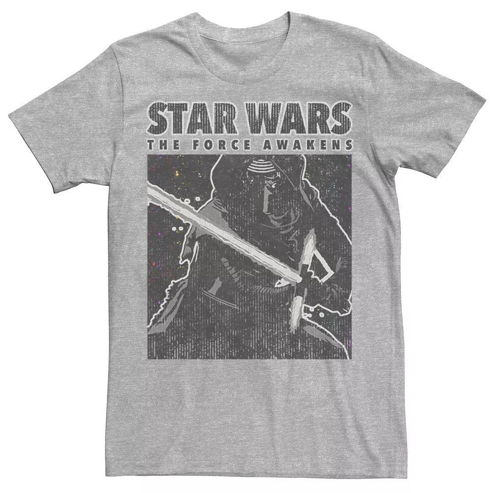 Men's Star Wars Kylo Ren The Force Awakens Poster Tee, Size: Large, Athletic Grey Product Image