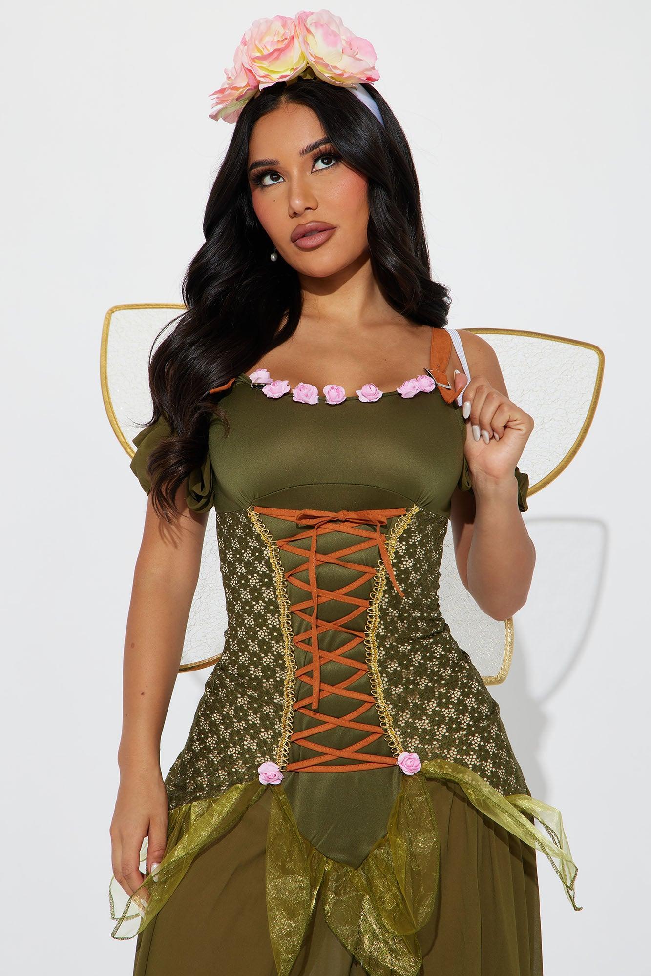 Flower Fairy 3 Piece Costume Set - Green Product Image