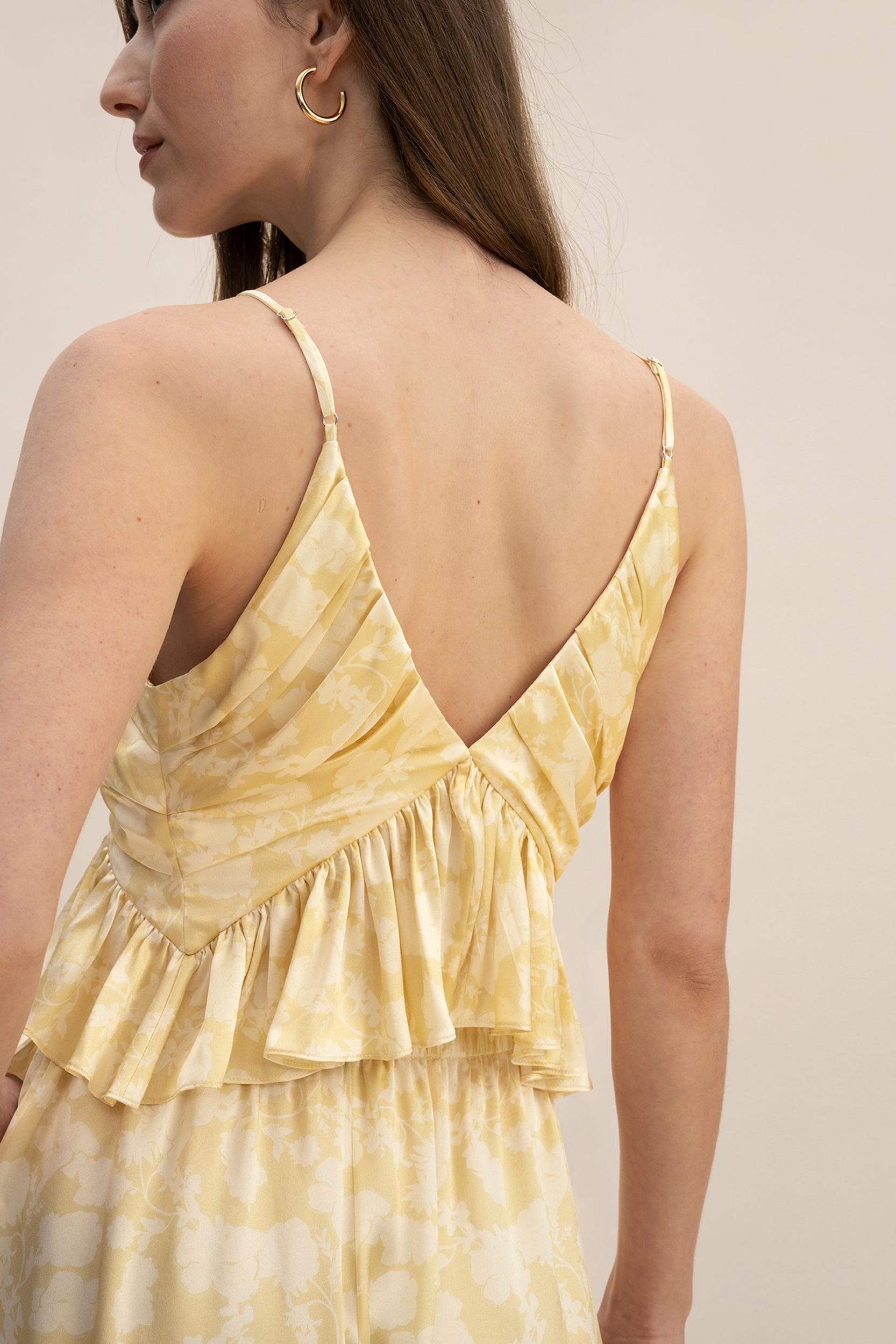 Shadow Print Ruffle Cami Product Image