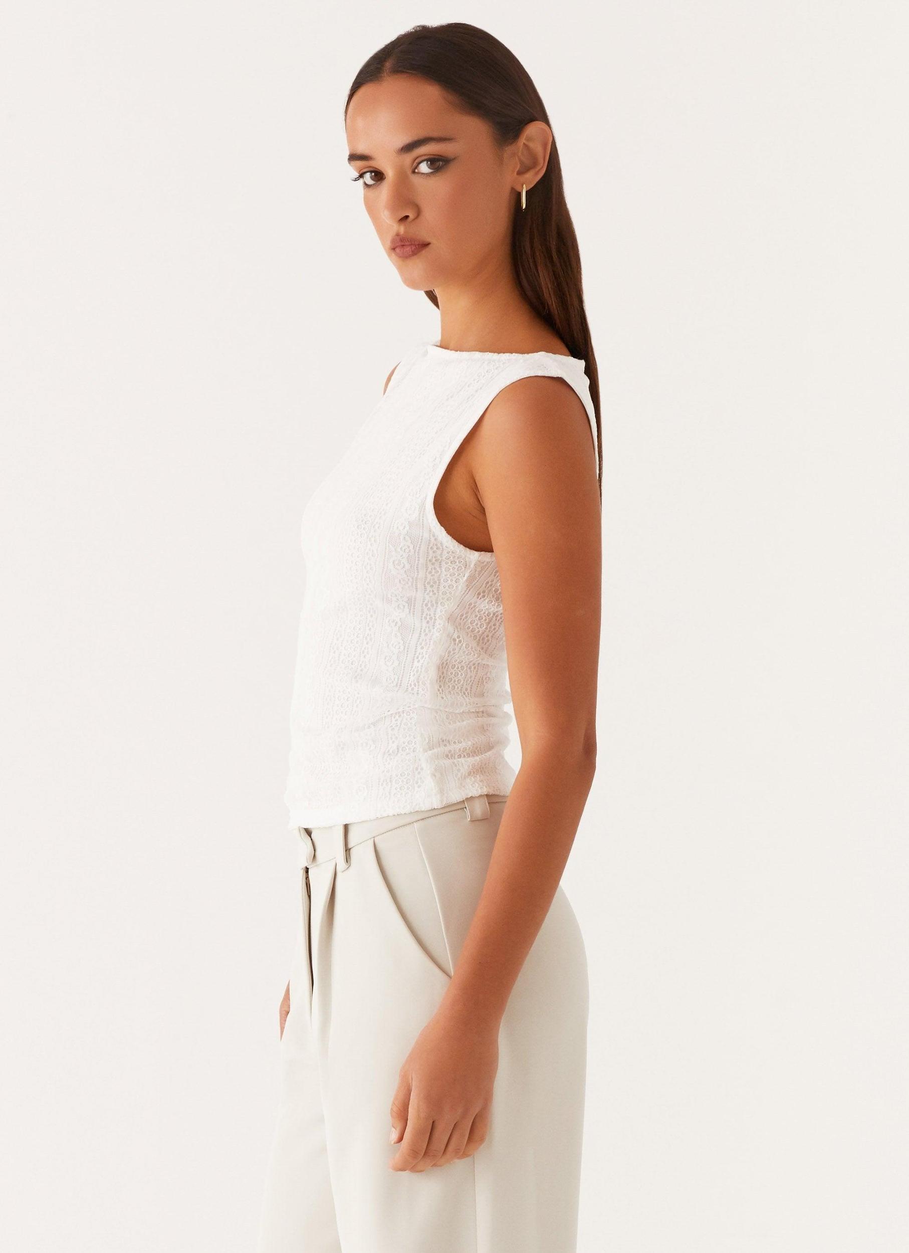 Sandi Tank Top - White Product Image