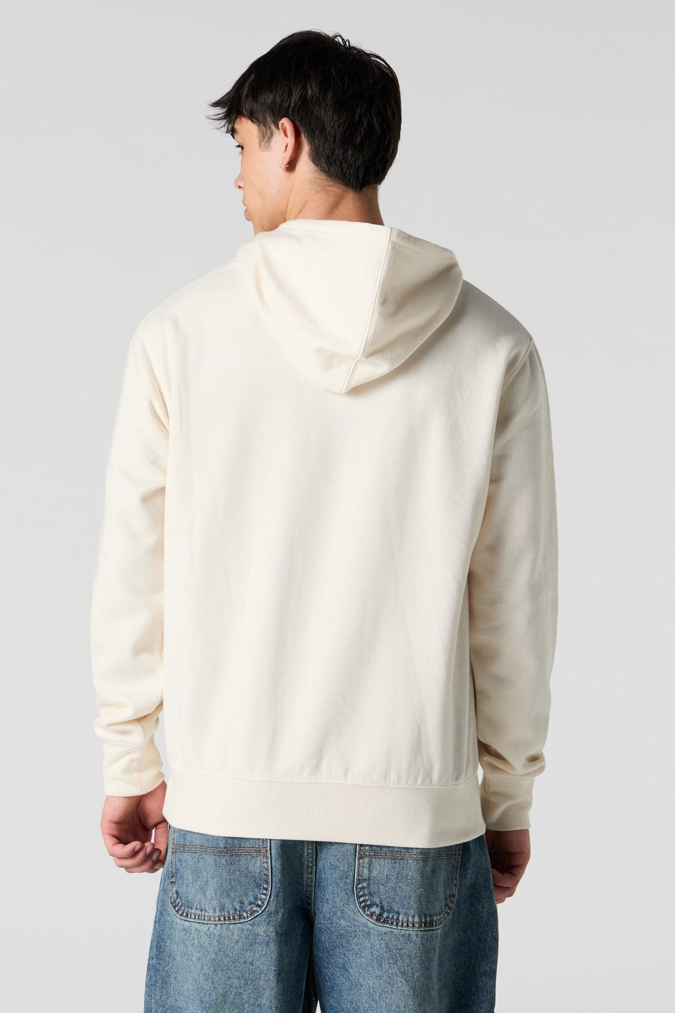 City Embroidered Fleece Hoodie Male Product Image