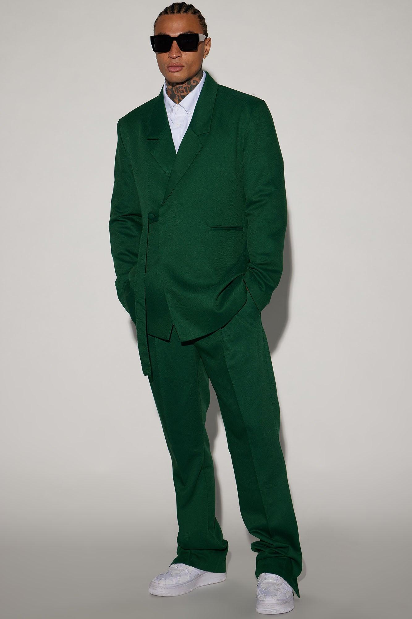 Thomas Luxury Texture Suit Jacket - Green Product Image