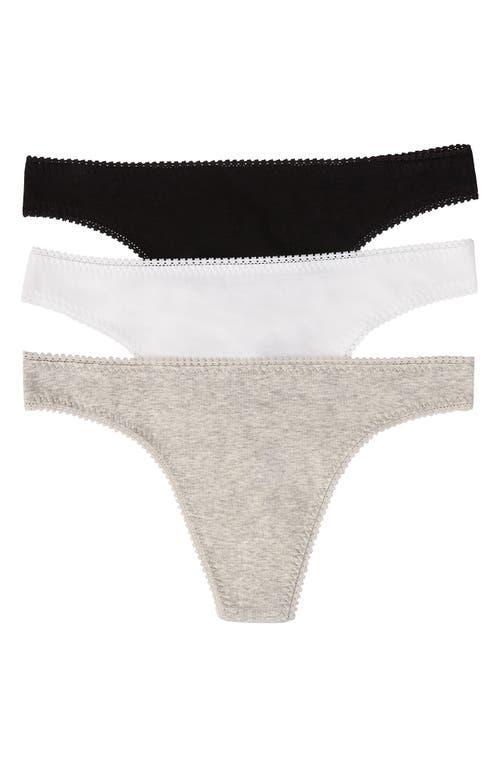 On Gossamer Cabana Cotton Blend Hip-g Thongs, Set of 3 Product Image