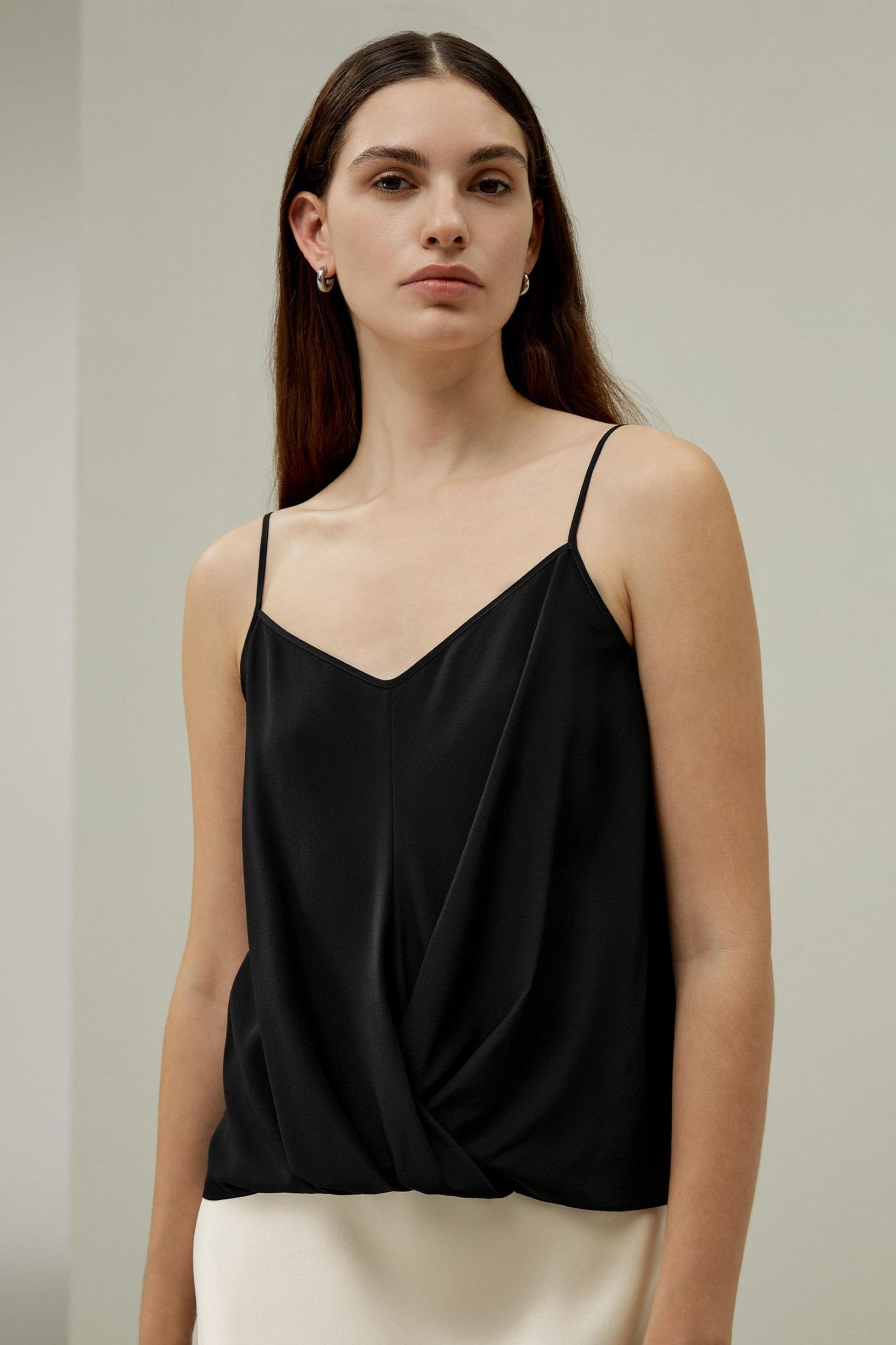 Thin-Strap Crêpe de Chine Cami Product Image