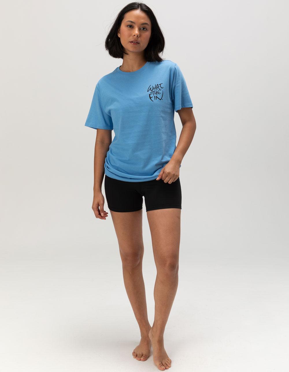 WHAT THE FIN Tequila Sunrise Womens Tee - BLUE Product Image