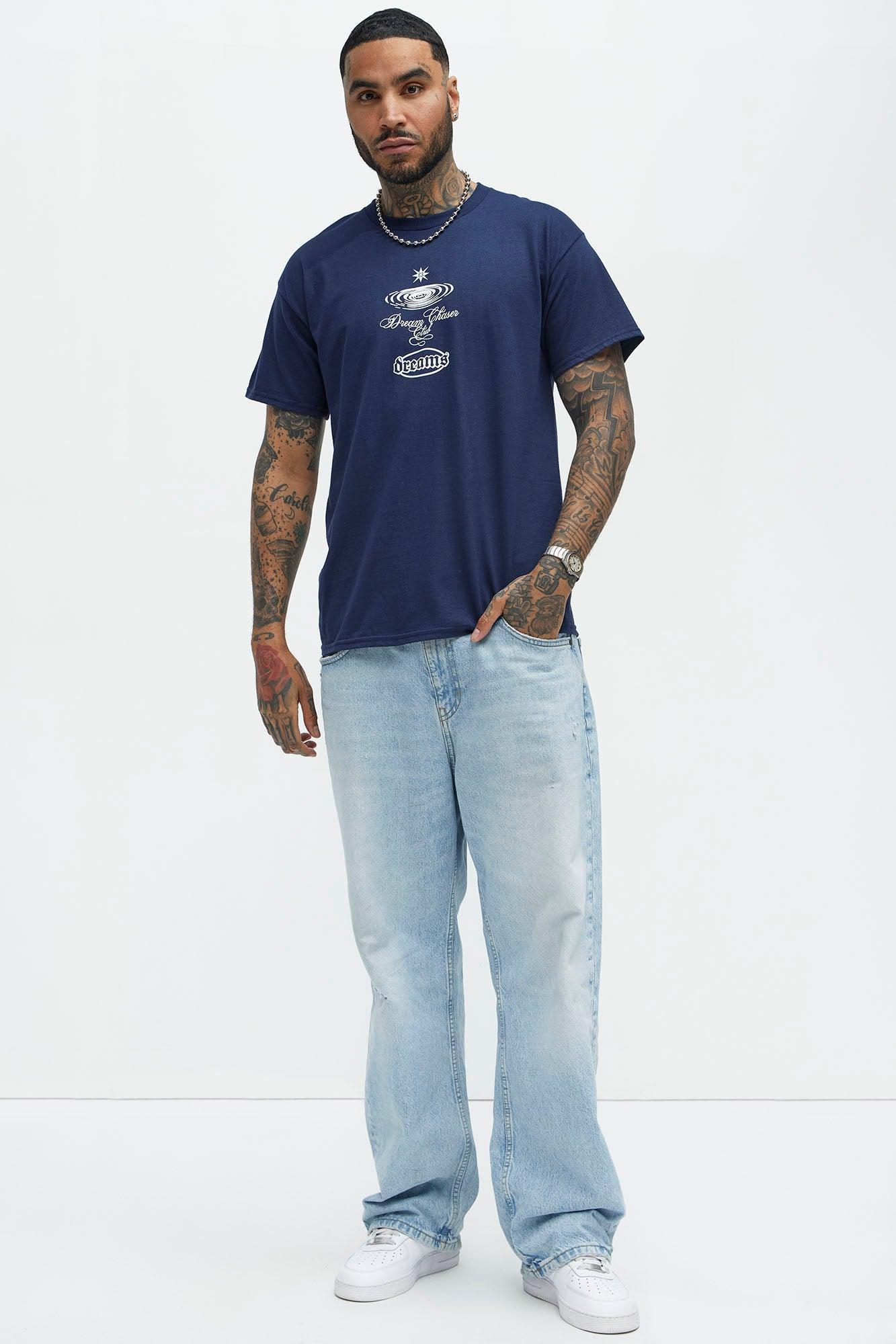 Dream Chasers Club Short Sleeve Tee - Blue Product Image